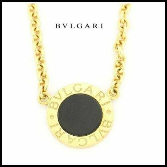 Bvlgari Jewelry - BVLGARI 18k Yellow Gold, Black Onyx Necklace